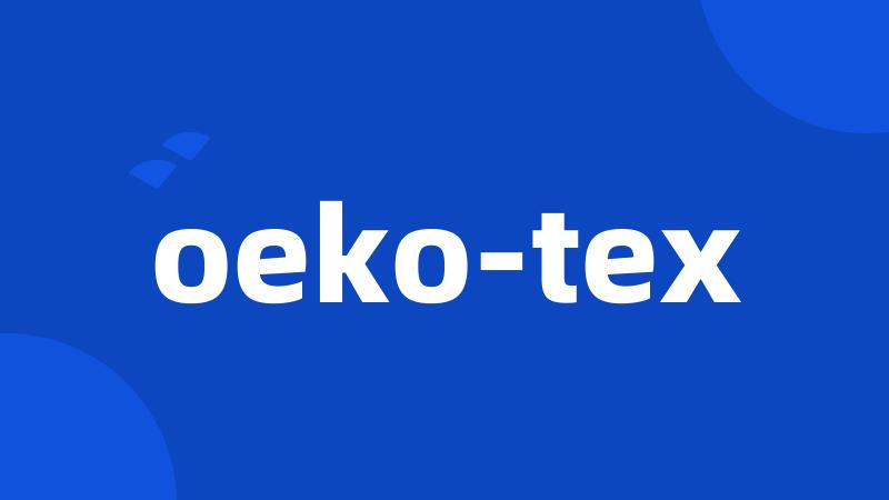 oeko-tex