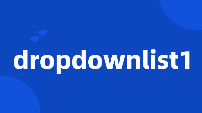 dropdownlist1