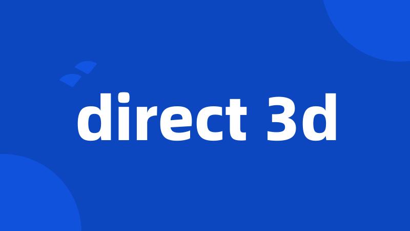 direct 3d