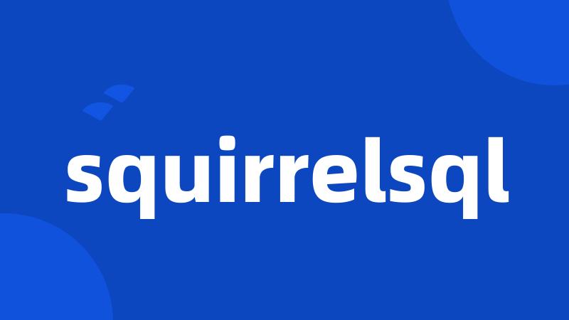 squirrelsql