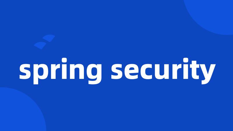 spring security