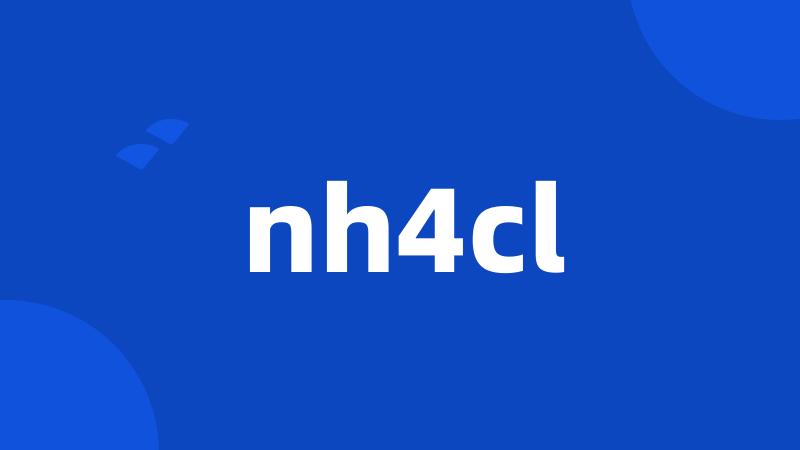 nh4cl