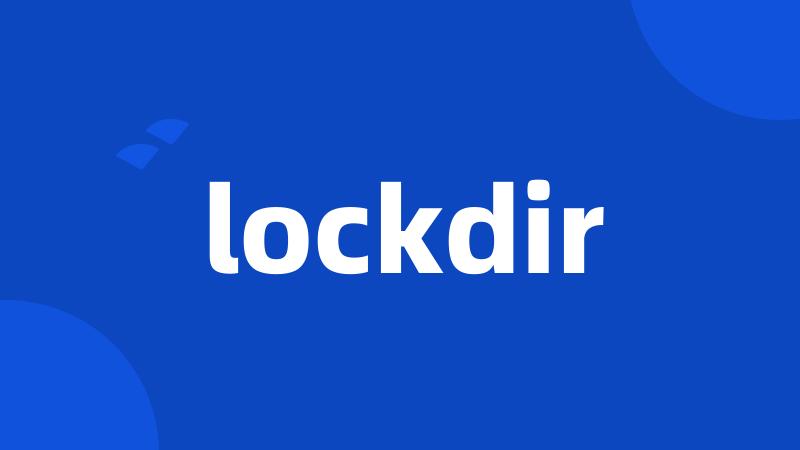 lockdir