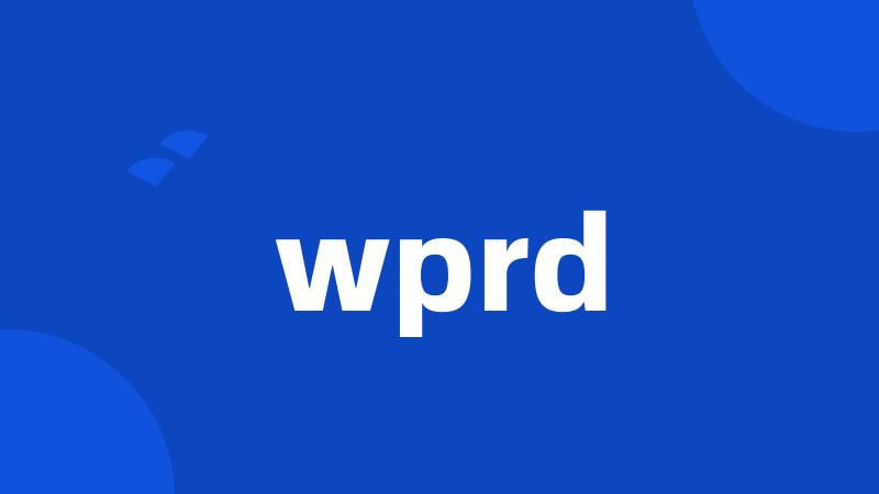 wprd