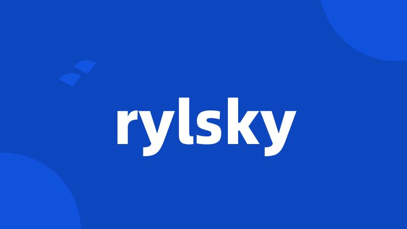 rylsky