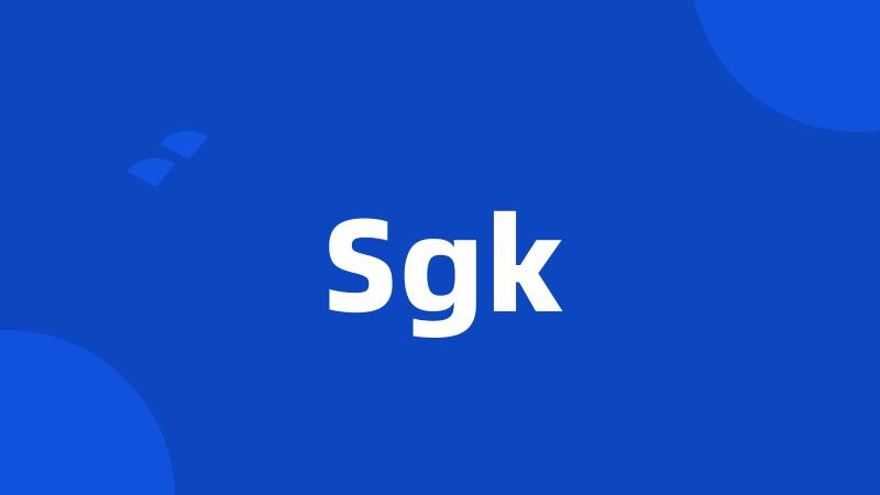 Sgk