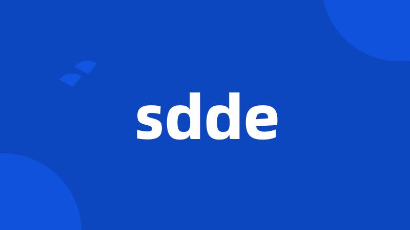 sdde