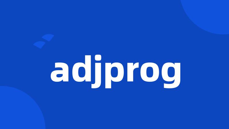 adjprog