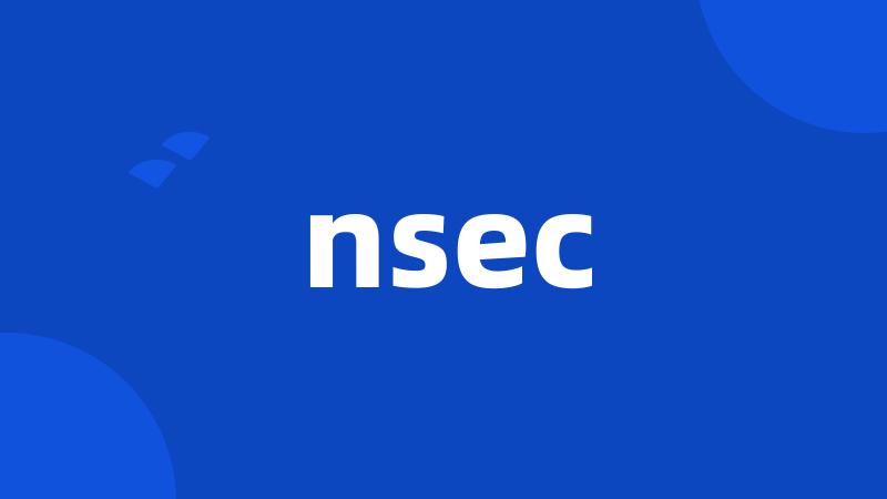 nsec