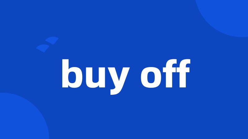 buy off