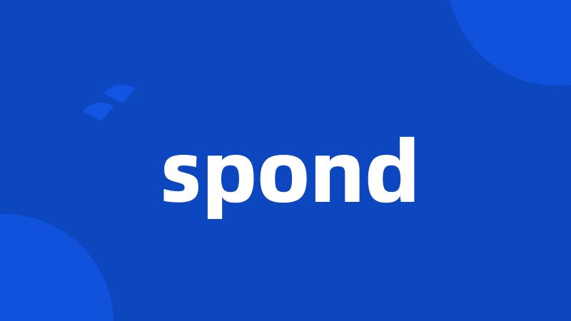 spond