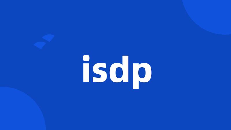 isdp