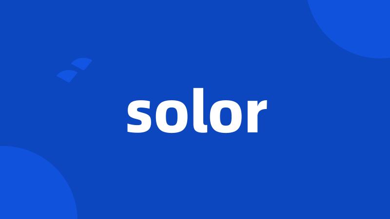 solor