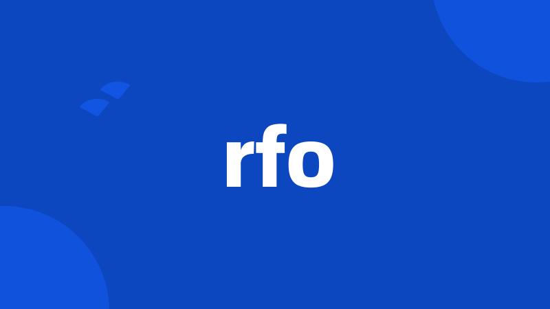 rfo