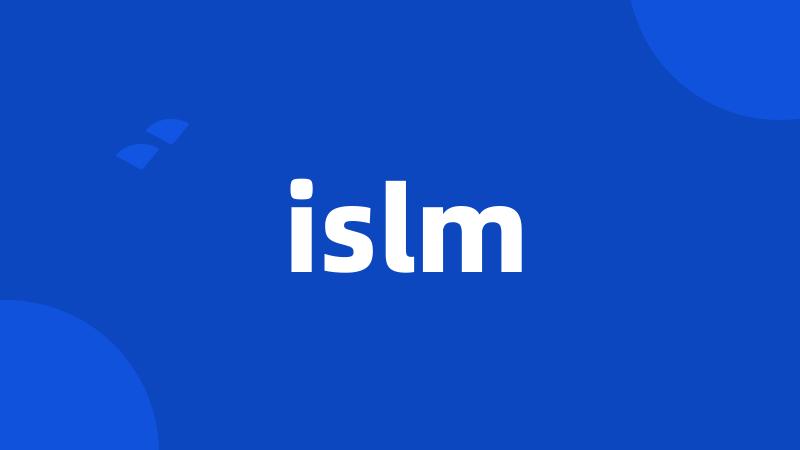 islm