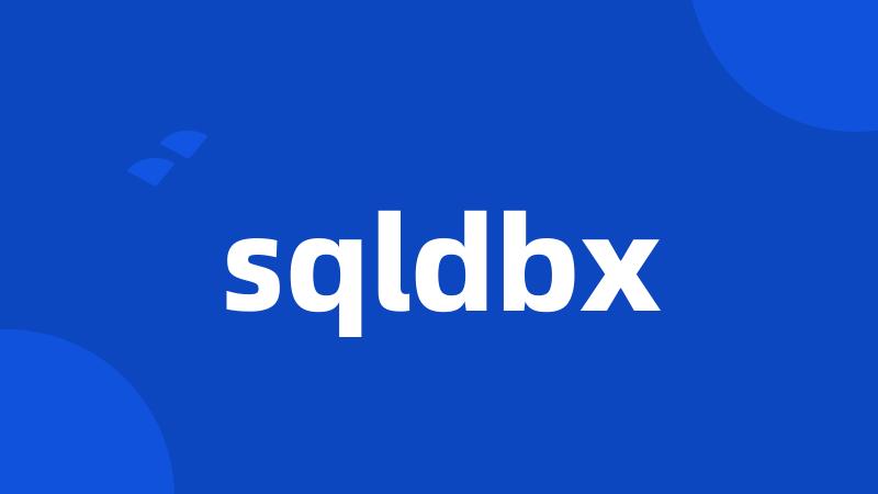 sqldbx