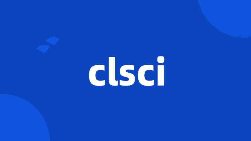 clsci