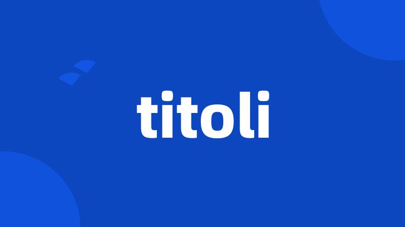 titoli