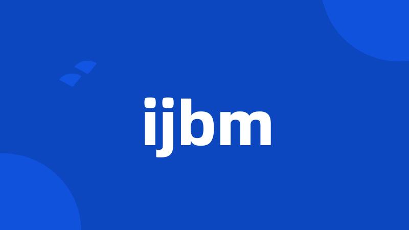 ijbm