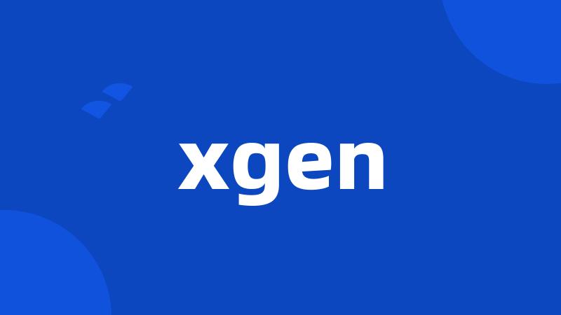 xgen