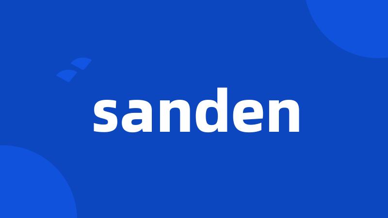 sanden