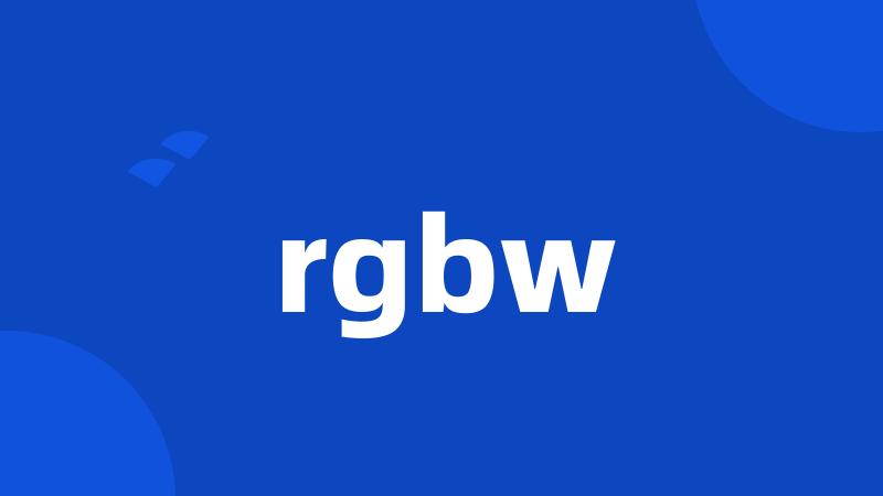 rgbw