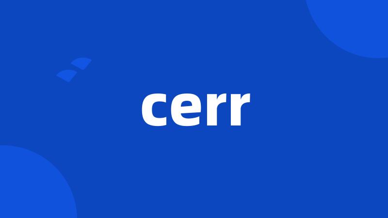 cerr