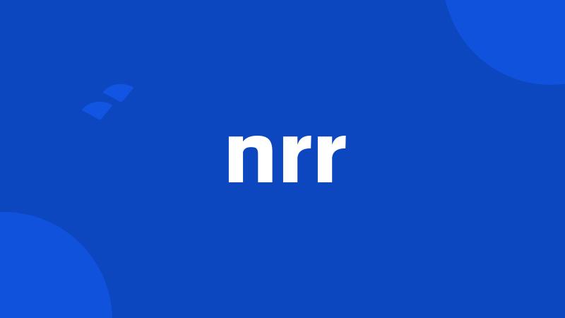 nrr