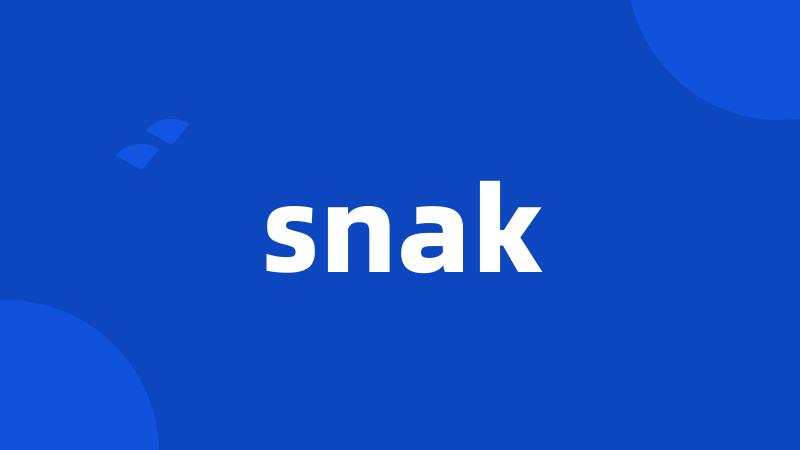 snak