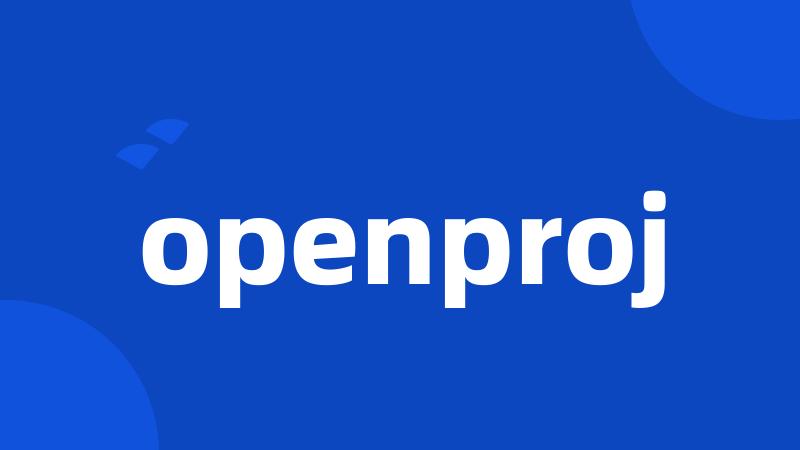 openproj