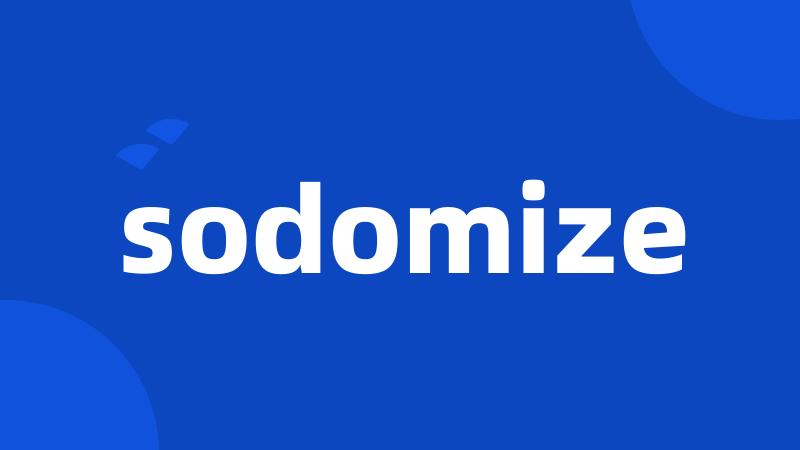 sodomize