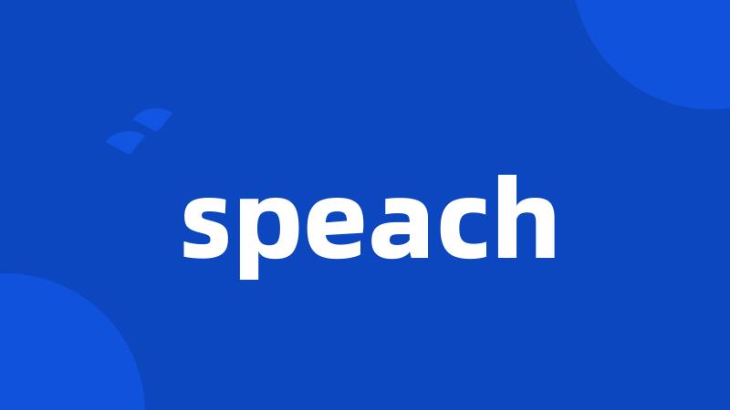 speach