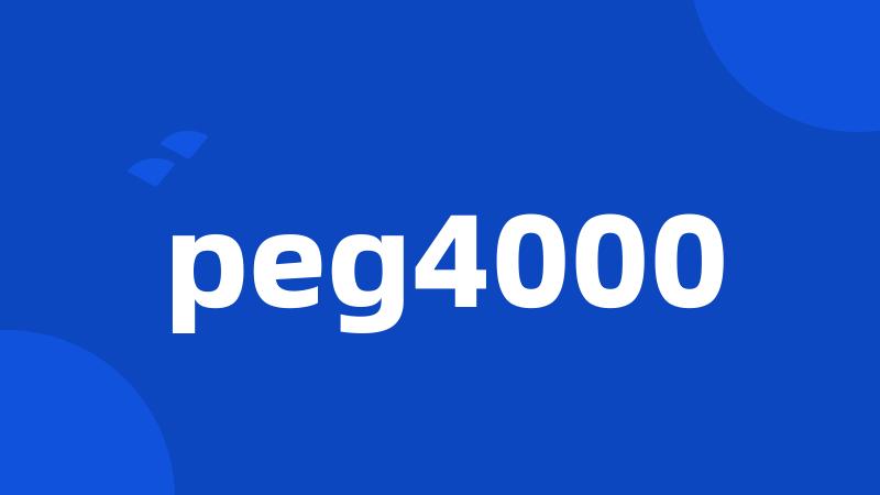 peg4000