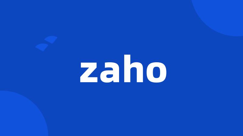 zaho