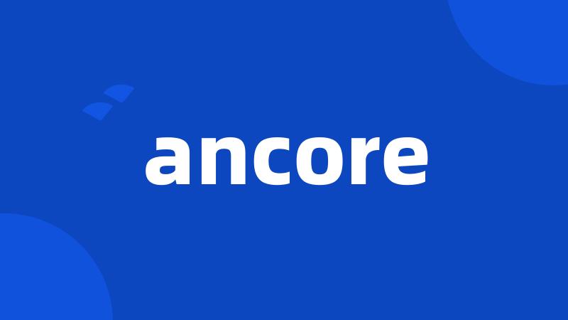 ancore