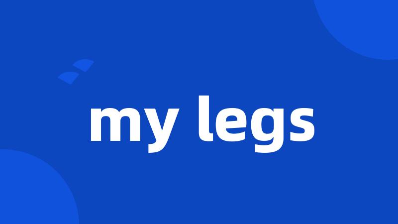 my legs