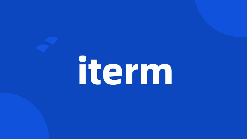 iterm