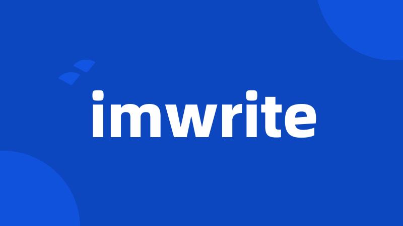 imwrite