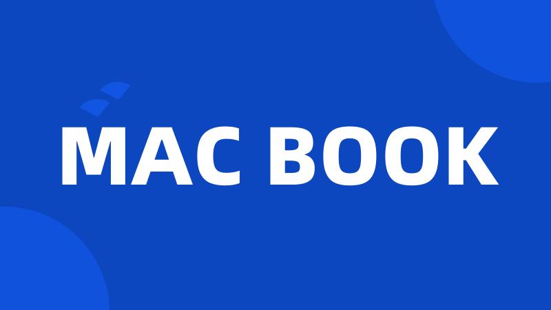 MAC BOOK