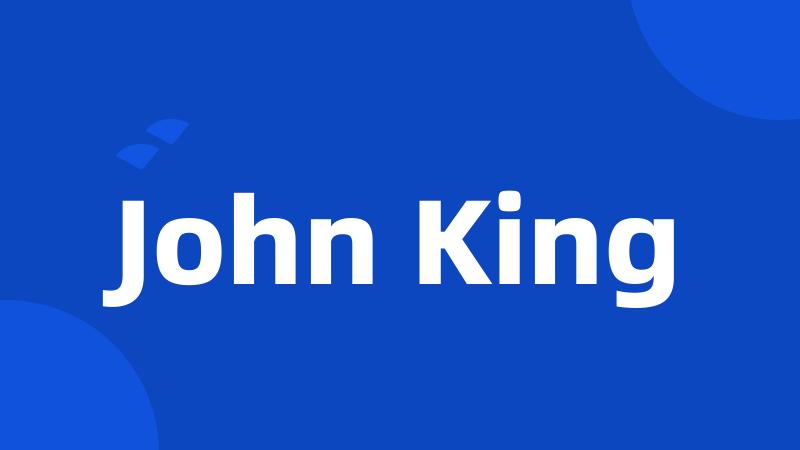 John King