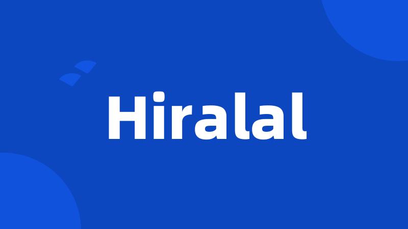 Hiralal