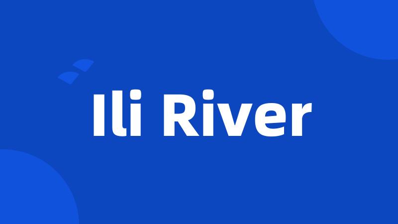 Ili River