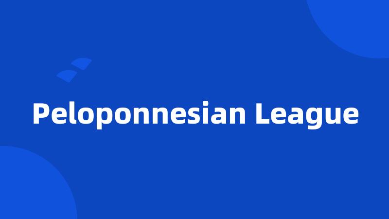 Peloponnesian League