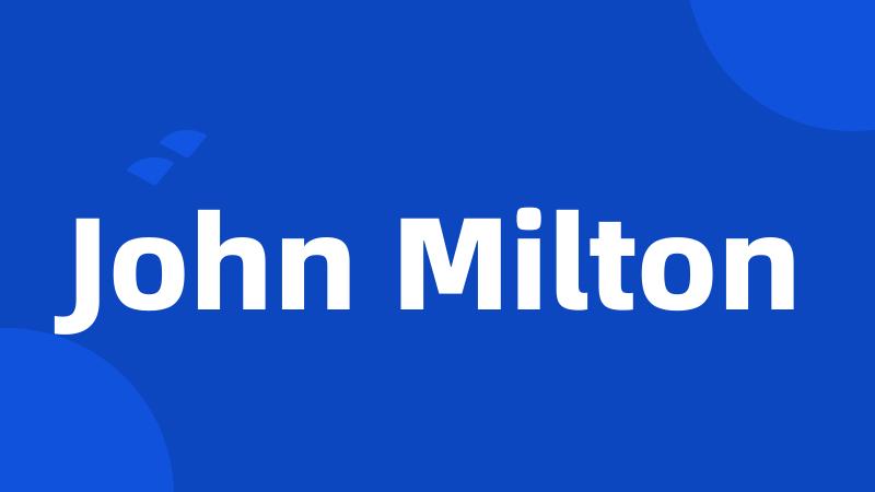 John Milton