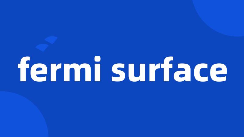 fermi surface