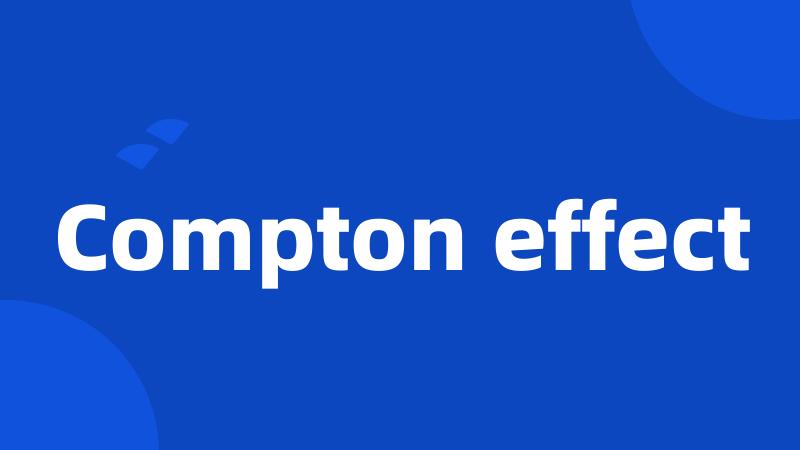 Compton effect