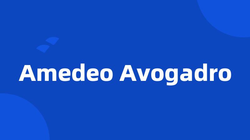 Amedeo Avogadro