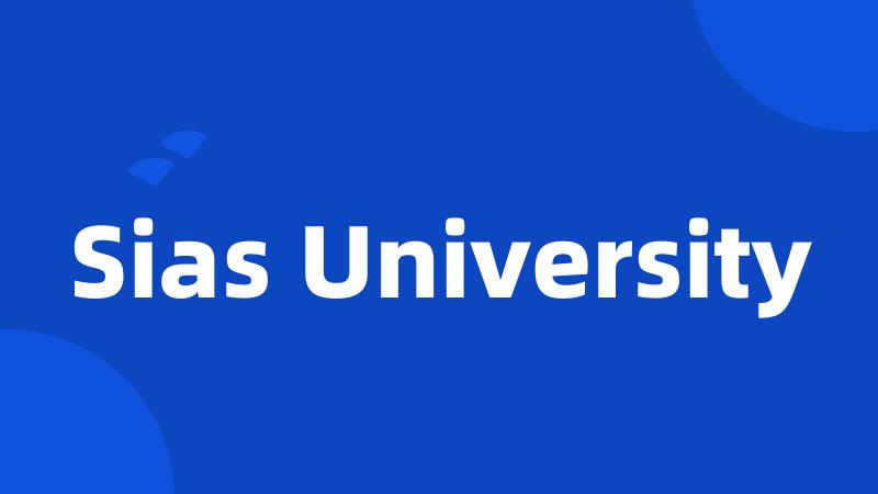 Sias University