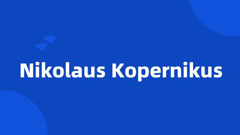 Nikolaus Kopernikus