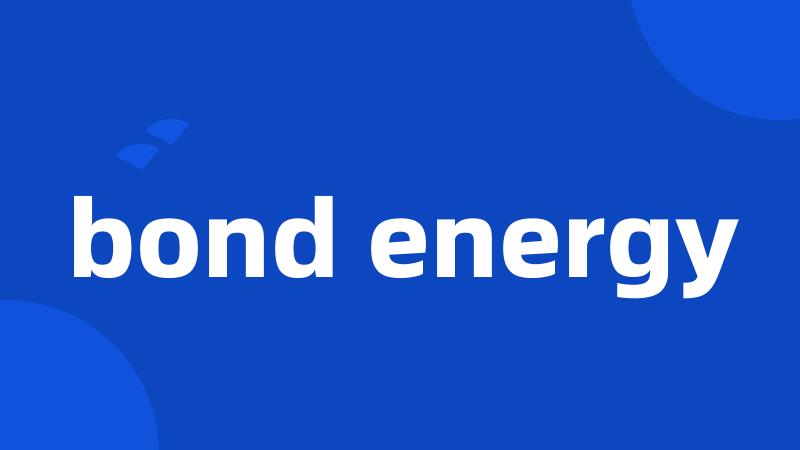 bond energy